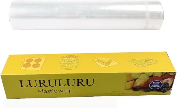Plastic Wrap for Food Extra Cling and No Mess, Clear 50m