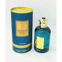 J H VARIETY PERFUME JH IMPERIAL BLUE, Oud Wood Cologne Eau De Parfum Natural Spray for Men | Masculine and Fresh Fragrance Long Lasting Luxury Mint, all Skin Types, 3.4 Fluid Ounce100 Ml Ounce