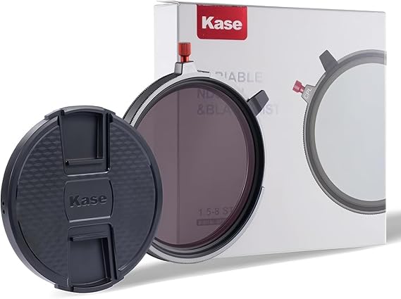 Kase CPL/Vari ND/Black Mist 3 in 1 Combo Screw-in Filter 1.5-8 Stop ND3 to ND236 Optical Glass Ideal for Video/Vlog (82mm)