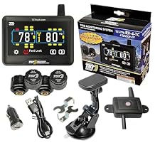 TST 770 Series TPMS - RV Tire Pressure Monitoring System with 4 Cap Sensors & 5" Color Touchscreen Monitor for Travel Trailers, Campers and Motorhomes