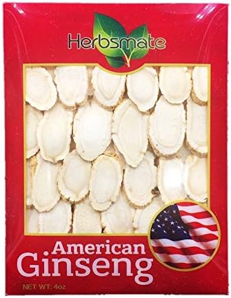 New Green Nutrition Hand-Selected A Grade American Ginseng Large Slice (4Oz. Box)