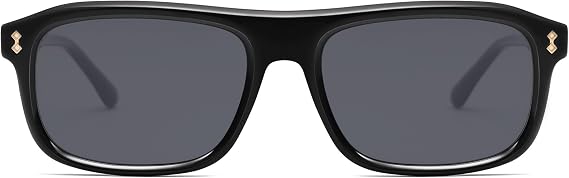 SOJOS Retro Vintage Polarized Sunglasses for Women Men, Trendy Rectangle Womens Mens Shades SJ2290S