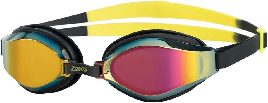 Zoggs Unisex Adult Endura Max Titanium Adjustable Swimming Goggles with Silicone Gasket & Anti-Fog UV Protective Curve Lenses