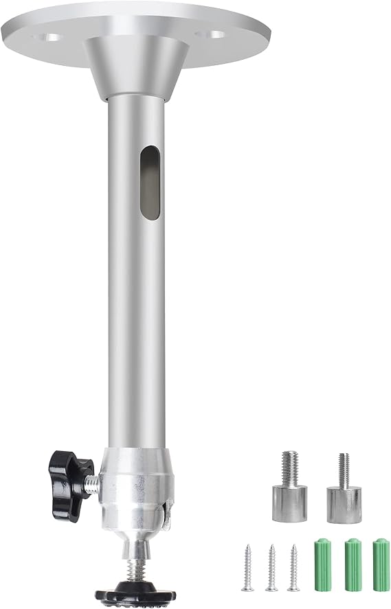 Mini Ceiling Wall Projector Mount Stand 175mm, Silver