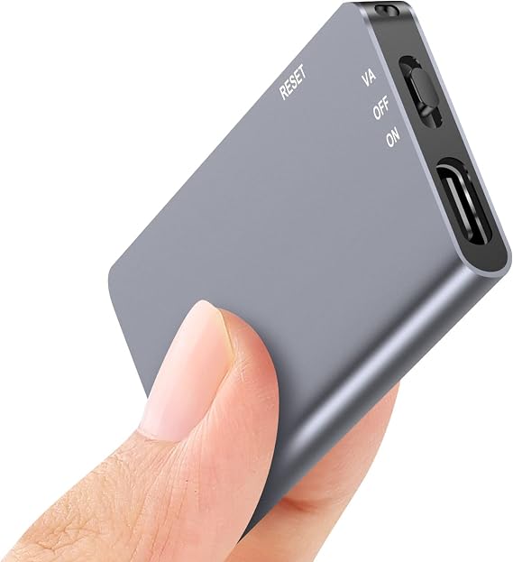 64GB Magnetic Voice Activated Recorder - 40 Hours Continuous Recording Device with AI-Intelligent Triple Noise Reduction - Portable Audio Recorder Device for Lectures Meetings Interviews