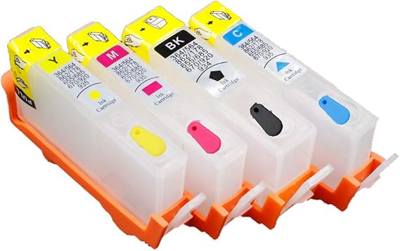 4pcs 564 564XL refillable Ink Cartridge Compatible for hp Photosmart 5510 5511 5512 5514 5515 5520 5522 5525 6510 6512 6515 6520