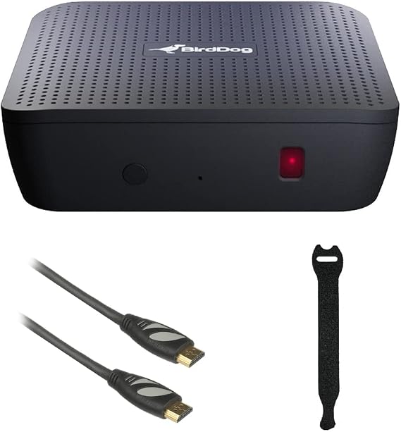 BirdDog Play 4K NDI Player Bundle with Pearstone HDMI Cable and Fastener Straps