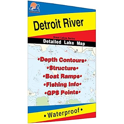 Detroit River Fishing Map