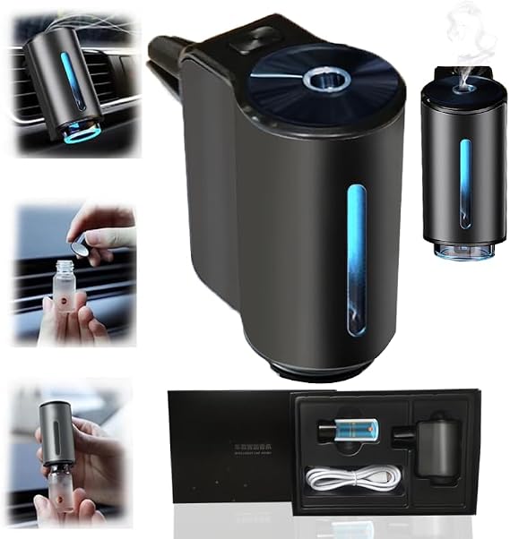 Smart Car Air Freshener with Three Adjustable Intensity Levels for Cars | Aromatizante para Carro, Freshener Diffuser for Vehicle Interiors, Suitable for Home Spaces, Commutes, and Car Rides