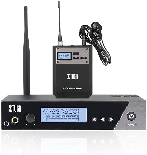 XTUGA IEM1100 Wireless in Ear Monitor System,UHF IEM System(1 Bodypack) | Single Channel, 250FT Operating Range, Compact Mono Professional In Ear Monitor for Stage Performance/Church/Live Show/Bands