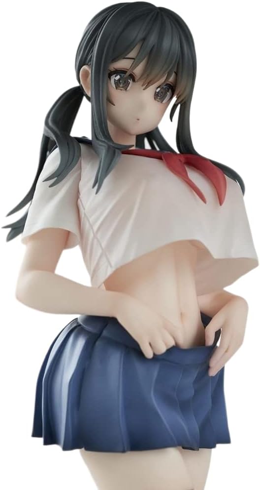 No Box Hantai Anime Girl Figure Curtain-chan Model Toys Action Figure Collection Anime Character, Multicolor (HL00380)