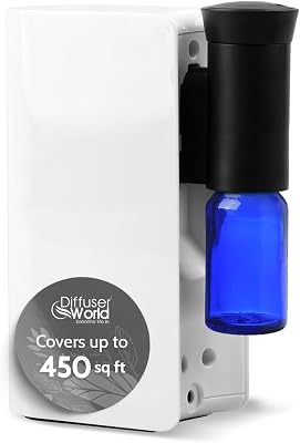 Aroma-Ace Mini Essential Oil Diffuser for Home Scent Diffusers - Portable Waterless Aromatherapy Diffusers with Rechargeable Battery, Nebulizing Atomizer Air Diffuser for Home - White