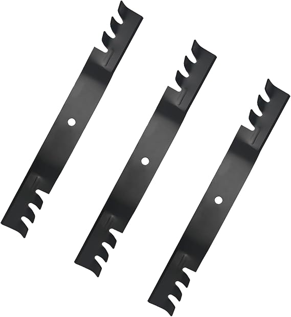 (3 Pack) Replacement Lawn Mower Toothed Mulching Blades for 110-6837-03 112-9759-03 112-9759 115-5059-03 115-5059 - Compatible with 50'' Toro Timecutter MX5000 MX5050 SS5000 SW5000 Z5000 75750 75755