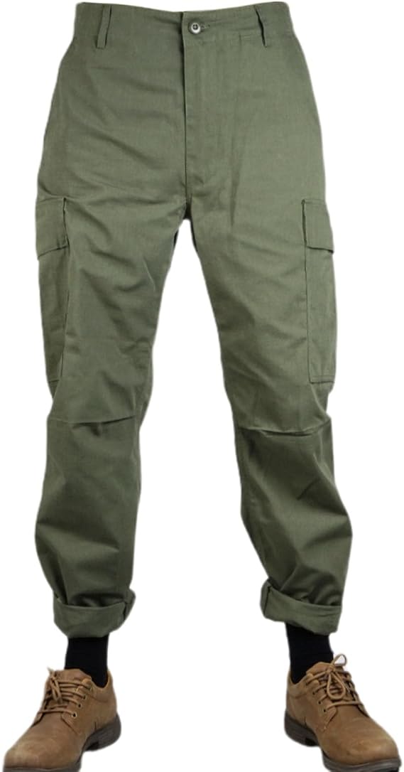 WW2 Vietnam Combat Pants Vintage OG-107 Men Cargo Pants Replica WWII US TCU Jungle Trousers Uniform