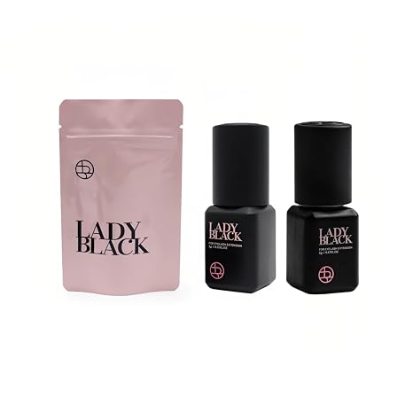 Eyelash Extension Glue 5ml, Low Smoke, Low Irritation, Long Lasting Eyelash Extensions, 1-2s Fast Drying, 5-6 Week Retention (2 Pack)