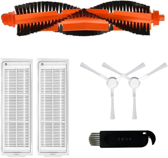 robotbedek Mop Pro Styj02ym (White), Viomi SE Compatible Replacement Mopless Brush Hepa Filter Set-6 Pieces