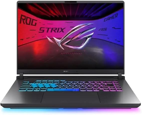 ASUS 2025 Gaming Laptop | ROG STRIX G16 | Intel 16-Core i7-14650HX | NVIDIA GeForce RTX 5060 | 32GB DDR5 | 4TB SSD | 16" 1920x1200 165Hz | Win11 Home - Wi-Fi 7 - BT 5.4 - RGB Backlit KB - Eclipse Gray