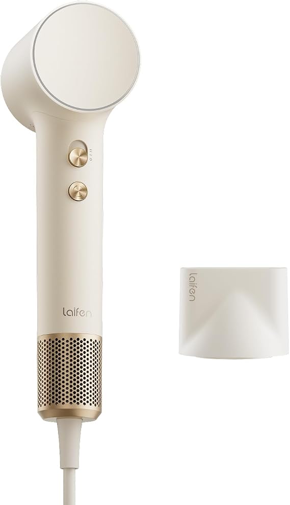 Laifen MINI Hair Dryer, Lightweight and Compact High Speed 200M Ionic Blow Dryer with 110, 000 RPM Powerful Motor for Fast Drying, Low Noise, Hairdryer with Magnetic Nozzle, Child Mode, HD310