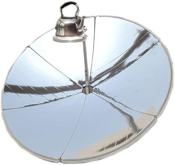SSrise Solar Cooker with a Diameter of 1.5m Circular Solar Heat Outdoor Stove, Smokeless and No Consumption, 1800W Outdoor Cooking Tool, Solar Heat Outdoor Stove Can Withstand a Food Weight of 35kg