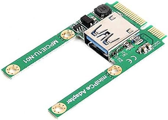 Mini PCI-E to USB3.0 Adapter Card PCIe to USB 3.0 Adapter, Suitable for Notebook Computers