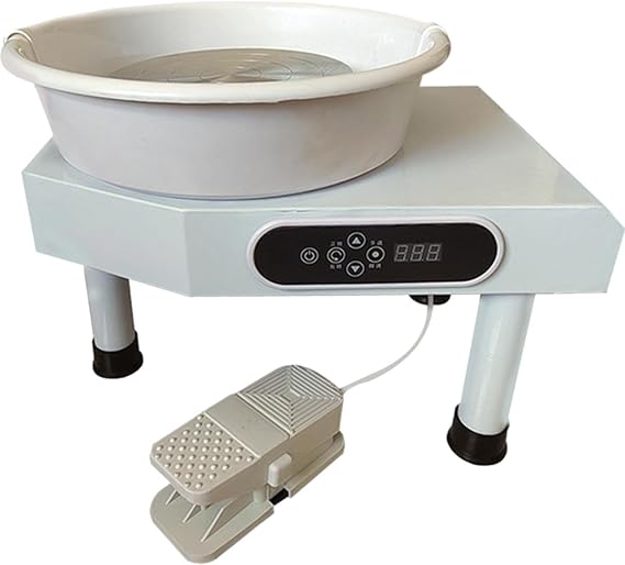 Mini Pottery Wheel Machine, Electric Pottery Wheel Pottery Studio, Pottery Forming Machine DIY Clay Tool Ceramic Machine for Beginners Kids Pottery Wheel Kit,250W-Singlecontrol