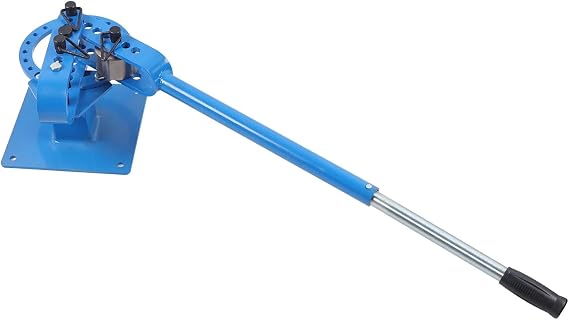 1''- 3'' inch Tube Bender, Square Tubing Bender Tool, Bench Flat Bar Rod Bending Brake Bender with 7 Dies Size for Construction Machinery Manufacturing Garage Repair Shop Etc