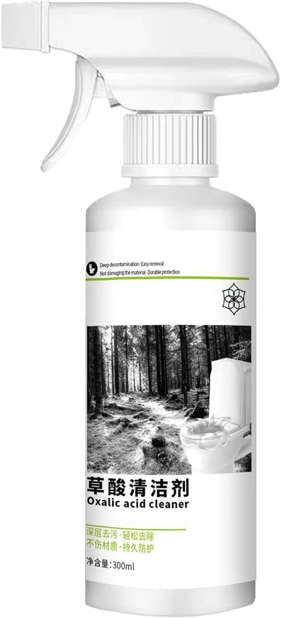 Oxalic Acid Powerful Stain Cleaner, Highly Effective Oxalic Acid Toilet Cleaner, 300ml Multi-purpose Stain Removal Cleaning Spray for Floor Countertop and Toilet (1)