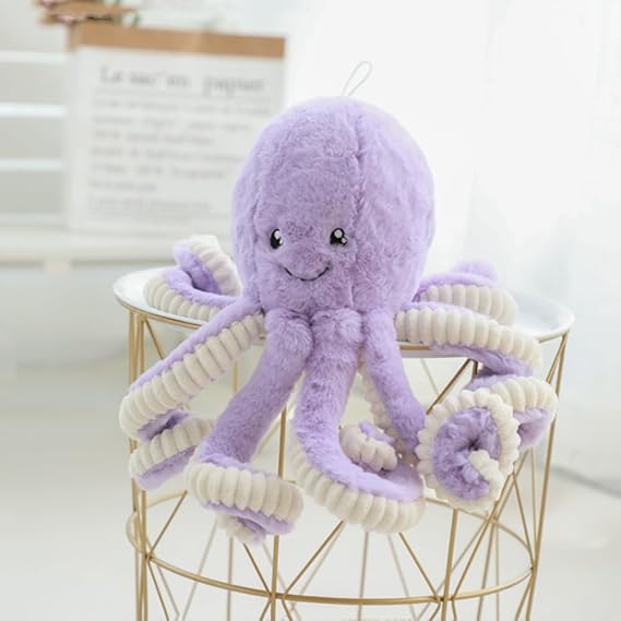 Octopus Plush Toys, Soft Octopus Toys, Best Gift for Birthday, Party, Christmas. 1 Piece (15.7inch, Purple)