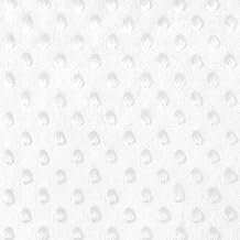 White Minky Dot Fabric - by The Yard