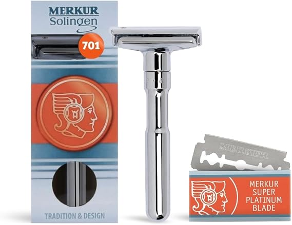 MERKUR DOVO Safety Razor Futur Chrome, 100 g, 1 Stück