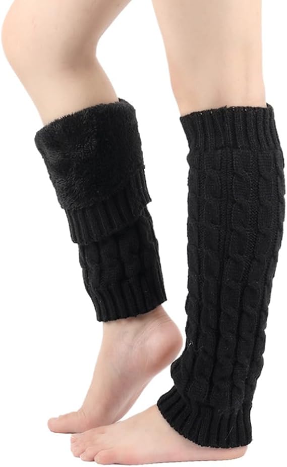 Leg Warmers, Soft & Comfortable Thickened Warm Knitted 80s Leg Warmers for Women Winter