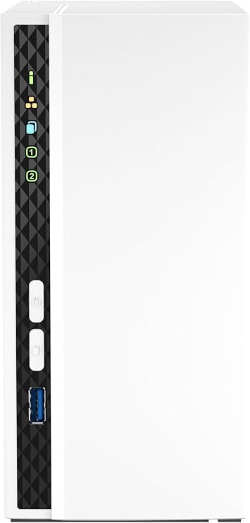 QNAP TS-233 2-bay Desktop NAS Enclosure - 16TB RAM - Seagate Ironwolf Drive