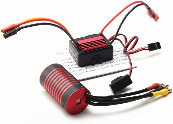 GoolRC Waterproof 2845 Brushless Motor 2800KV & 35A Brushless ESC Replacement for F19A 1/10 HPI Trax4 HSP 1/12 Remote Control Car