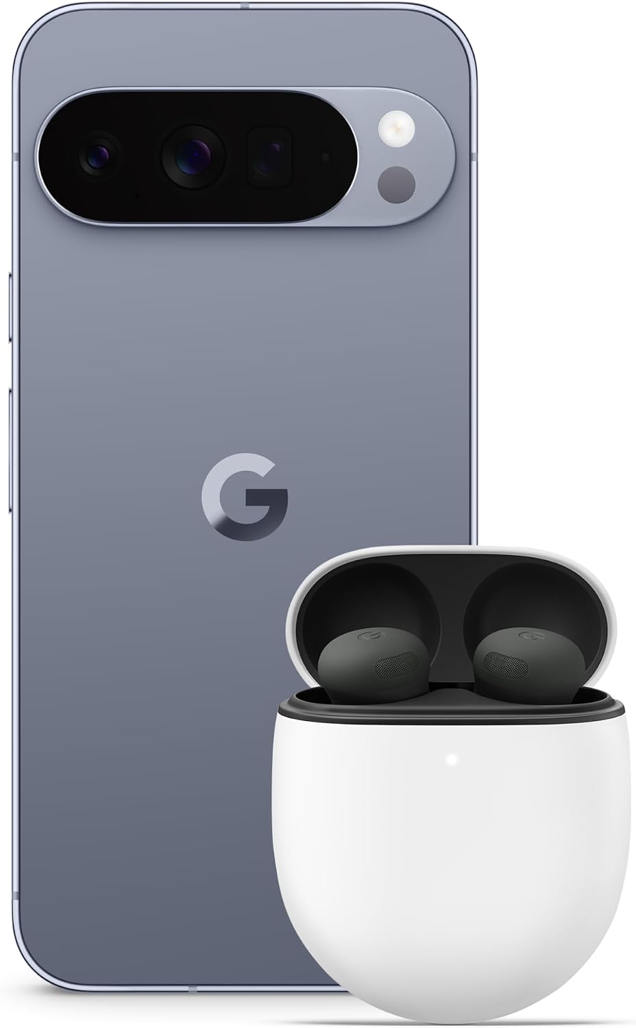 Google Pixel 10 Pro XL - Unlocked Android Smartphone with Gemini, Triple Rear Camera, 24 Hour Battery and 6.8" Super Actua Display - Moonstone, 256GB  Buds Pro 2