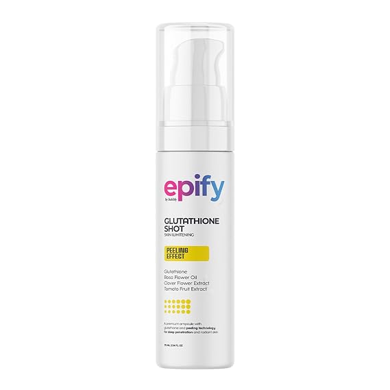 Epify Glutathione Shot, Exfoliating for Face and Body, Deep Skin Renewal with Glutathione & Arbutin, Gentle Peeling and Hydration, 2.54 Fl Oz (Pack of 1)