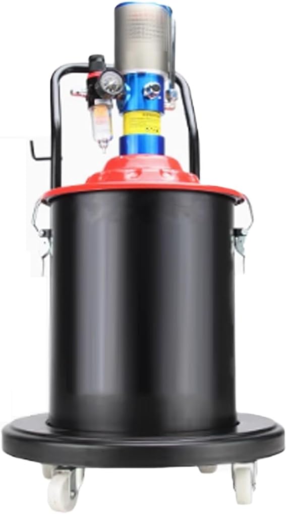 High Pressure Pneumatic Grease Pump, Portable Grease Pump, 50:1 Pressure Ratio, with 19-inch Tubing, Widely Used in Machine Tools and Equipment, Automotive Grease Pumps(20L)