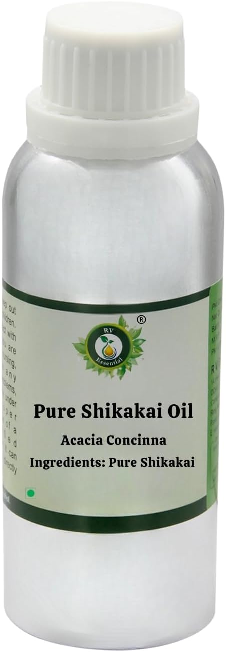 R V Essential Pure Shikakai Oil 300ml (10oz)- Acacia Concinna | (100% Pure and Natural)