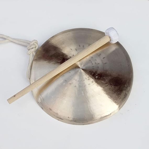 Chinese Percussion Instrument Copper Gong, Chinese gong authentic gong gong Mini gong Small gong Gong Instrument,(28cm)