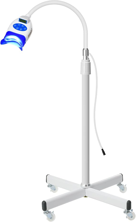 Vertical Teeth Whitening Light, 36W Dental Mobile 10 LED Cold Light Lamp for Teeth Whitening, Adopting Blue Light to Enhance Deep Whitening of Whitening Agent