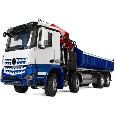 TOUCAN RC HOBBY Lesu 114 8X8 RC Dumper Hydraulic Tipper Truck Finished Crane for Arocs Car