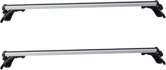 Universal 48" Car Top Roof Cross Bar Luggage Cargo Rack with 3 Kinds Clamp