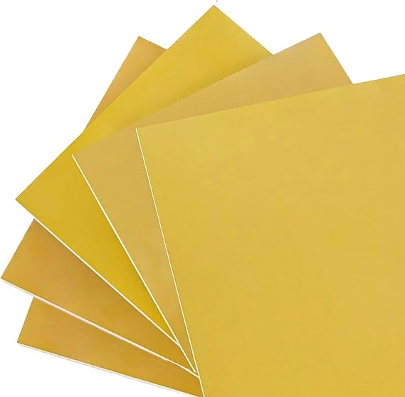 COYOUCO 3240 Epoxy Insulation Plate, 5 Pieces 100x200mm High-Temp Fiberglass Panel, FR4 Laminate Sheet for PCB, Battery Pack, Electronic DIY Kits,0.3mm