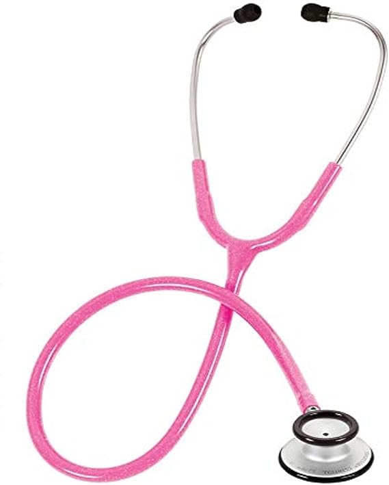 Prestige Medical Clinical LiteTM Stethoscope, Hot Pink Sparkles