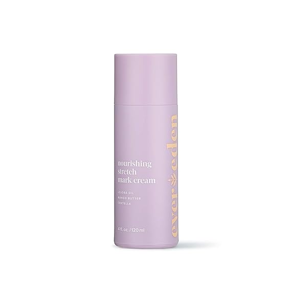 Evereden Stretch Mark Cream, Pregnancy and Postpartum, Dermatologist-Tested | Skin Looks & Feels More Elastic, Centella Asiatica & Vitamin A-Rich Rosehip Oil, Peptides, Non-Greasy, Vegan