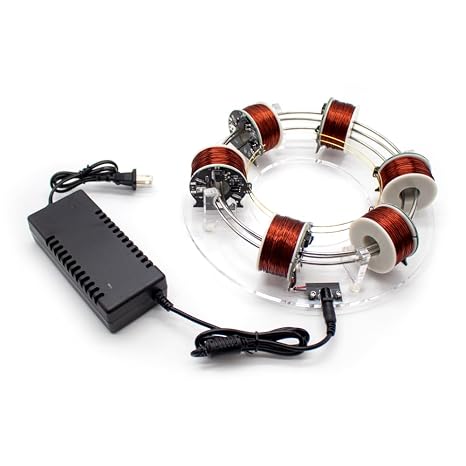 6-Coil Electromagnetic Cyclotron Physics Teaching Model