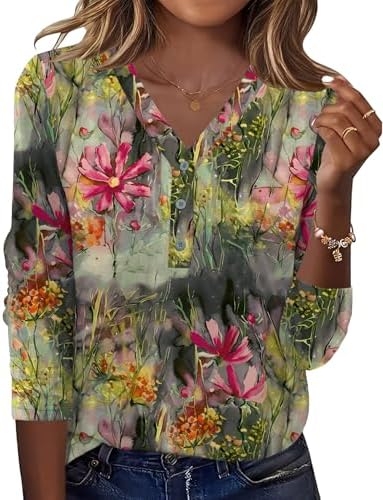 Ivicoer Long Sleeve Shirts for Women V Neck Button Down Blouses Womens Spring Fashion Tops 2026