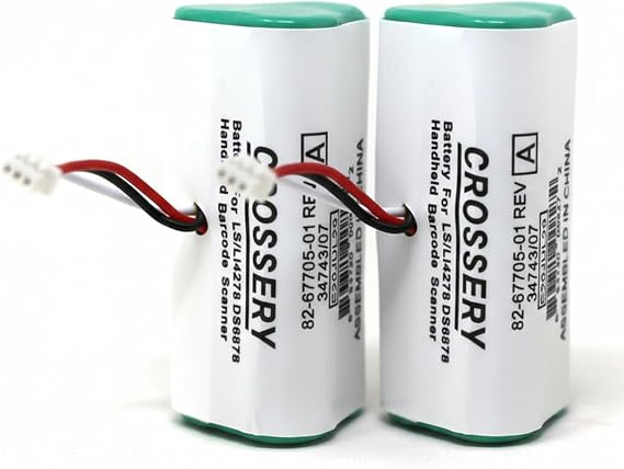 Replacement Battery for Motorola Symbol Scanner - Compatible with Symbol LS4278 LS-4278 LS4278-M LI4278 DS6878 82-67705-01 BTRY-LS42RAAOE-01 Bluetooth BarCode Scanner Rechargeable Battery - 2-Pack