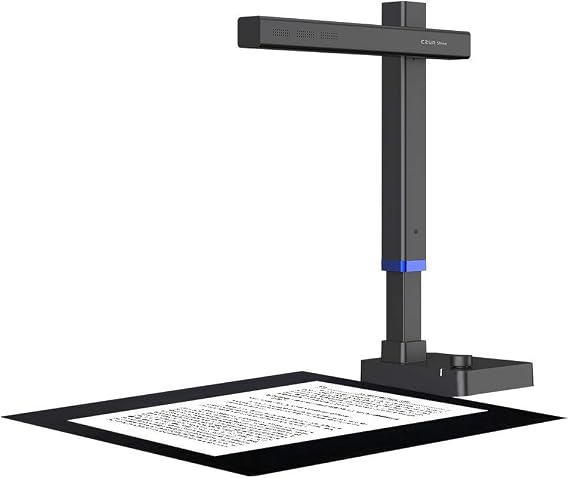CZUR Shine Ultra Book Scanner 13MP Portable Document Scanner with OCR, A4/A3 Scanner, High-Speed Scanning for Home Library Schools and Offices, Czur Scanner Support HDMI, Windows/macOS/Linux