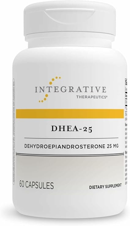 Integrative Therapeutics DHEA-25 - Support Supplement for Men & Women - Support - Vegan, Gluten-Free & Dairy-Free - 60 Capsules (60 Servings)