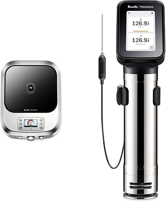 Breville|PolyScience the Control Freak Temperature Controlled Commercial Induction Cooking System & HydroPro Plus Sous Vide Immersion Circulator, 1450 Watt, Bluetooth, Stainless, CSV750PSS1BUC1